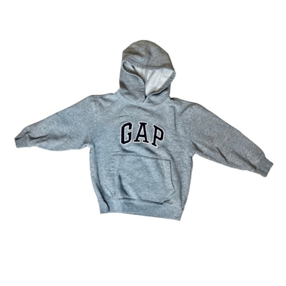 Gap Sportswear‎ Grey Sweatshirt Pullover Hoodie Fleece Top Small(5-6) Sporty